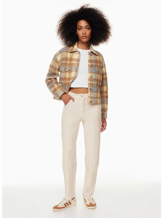 Wilfred Free Pants - Wilfred Free Aritzia Brennan Birch Cream High Rise Utility Straight Leg Pants 2